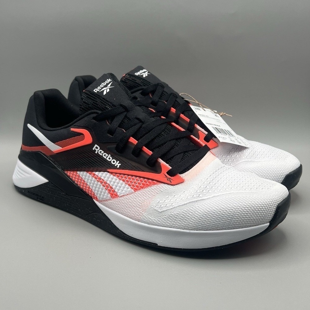 Reebok Nano X4 White Orange Crossfit Training Shoes - Men's Size 12 NEW